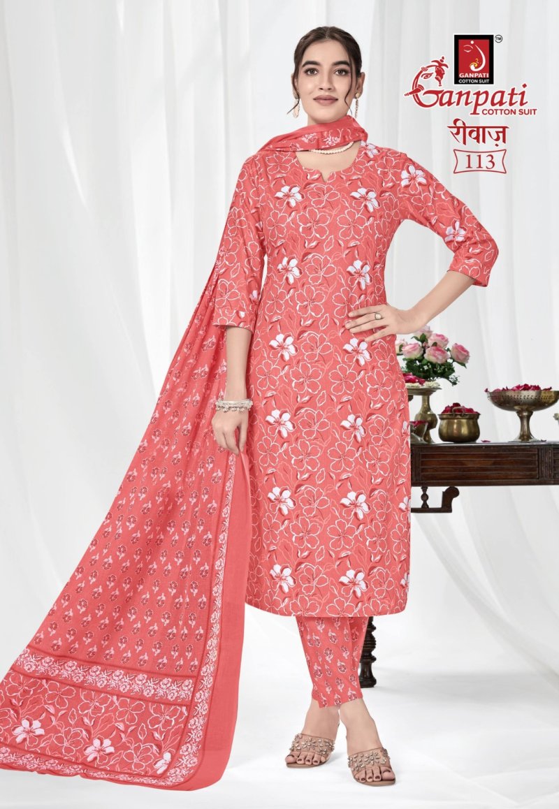 riwaz Vol 2 By Ganpati Cotton Printed Dress Material